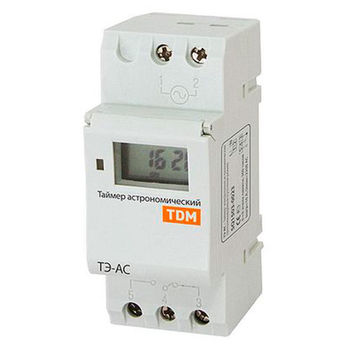 Таймер электронный астрономический ТЭ-АС 16А-DIN TDM SQ1503-0023 - Электрика, НВА - Реле, автоматизация и управление - Таймеры - . Магазин оборудования для автономного и резервного электропитания Ekosolar.ru в Уссурийске