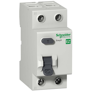 Дифференциальный выключатель Schneider Electric (УЗО) EASY 9 2P 25А 10мА AC 4,5 кА - Электрика, НВА - Модульное оборудование - Дифференциальные автоматы - . Магазин оборудования для автономного и резервного электропитания Ekosolar.ru в Уссурийске