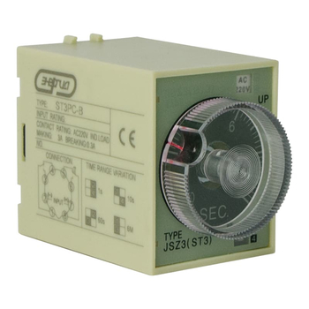 Реле времени 220V ST3PC-B (0.1-1s/10s/60s/6 min) Энергия - Электрика, НВА - Реле, автоматизация и управление - Реле времени - . Магазин оборудования для автономного и резервного электропитания Ekosolar.ru в Уссурийске