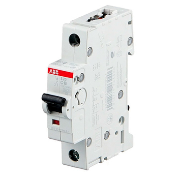Автоматический выключатель ABB S201 1P 16А (С) 6kA - Электрика, НВА - Модульное оборудование - Автоматические выключатели - . Магазин оборудования для автономного и резервного электропитания Ekosolar.ru в Уссурийске