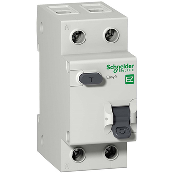 Дифференциальный автоматический выключатель Schneider Electric EASY 9 1P+N 20А 30мА C AC 4,5 кА - Электрика, НВА - Модульное оборудование - Дифференциальные автоматы - . Магазин оборудования для автономного и резервного электропитания Ekosolar.ru в Уссурийске