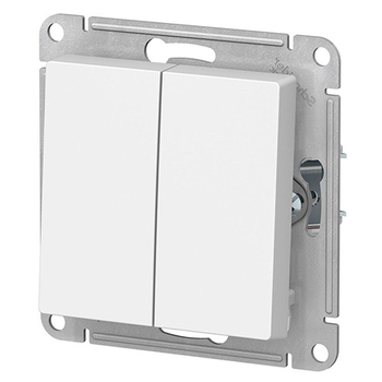 Выключатель Schneider Electric AtlasDesign 2-клавишный сх.5, 10АХ, белый, механизм - Электрика, НВА - Выключатели и розетки - Выключатели - . Магазин оборудования для автономного и резервного электропитания Ekosolar.ru в Уссурийске