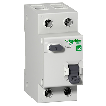 Дифференциальный автоматический выключатель Schneider Electric EASY 9 1P+N 32А 30мА C AC 4,5 кА - Электрика, НВА - Модульное оборудование - Дифференциальные автоматы - . Магазин оборудования для автономного и резервного электропитания Ekosolar.ru в Уссурийске