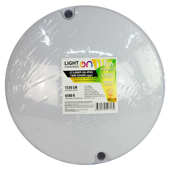 Банник LT-LBWP-06-IP65-18W-6500К LED круглый - Светильники - Для ЖКХ - . Магазин оборудования для автономного и резервного электропитания Ekosolar.ru в Уссурийске