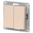 Переключатель Schneider Electric AtlasDesign 2-клавишный сх.6, 10АХ, бежевый механизм - Электрика, НВА - Выключатели и розетки - Выключатели - . Магазин оборудования для автономного и резервного электропитания Ekosolar.ru в Уссурийске