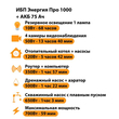 ИБП для котла Энергия Про 1000 + Аккумулятор 75 Ач 12 В (700Вт - 59мин) - ИБП и АКБ - ИБП для котлов - . Магазин оборудования для автономного и резервного электропитания Ekosolar.ru в Уссурийске