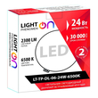 Светильник LightPhenomenON Downlightt LT-TP-DL-06-24W-6500K встраиваемый круглый Ф174 LED с выносным драйвером - Светильники - Светильники DOWNLIGHT - . Магазин оборудования для автономного и резервного электропитания Ekosolar.ru в Уссурийске