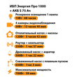 ИБП Энергия Про 1000 + Аккумулятор S 75 Ач - 12В (700Вт - 59мин) - ИБП и АКБ - ИБП для котлов - . Магазин оборудования для автономного и резервного электропитания Ekosolar.ru в Уссурийске